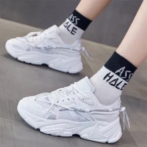 Amozae-Black Friday   White Chunky Sneakers Women's Vulcanize Shoes Casual Women Shoes Vulcanized Sneakers Walking Shoes Tenis Feminino Plus Size 43