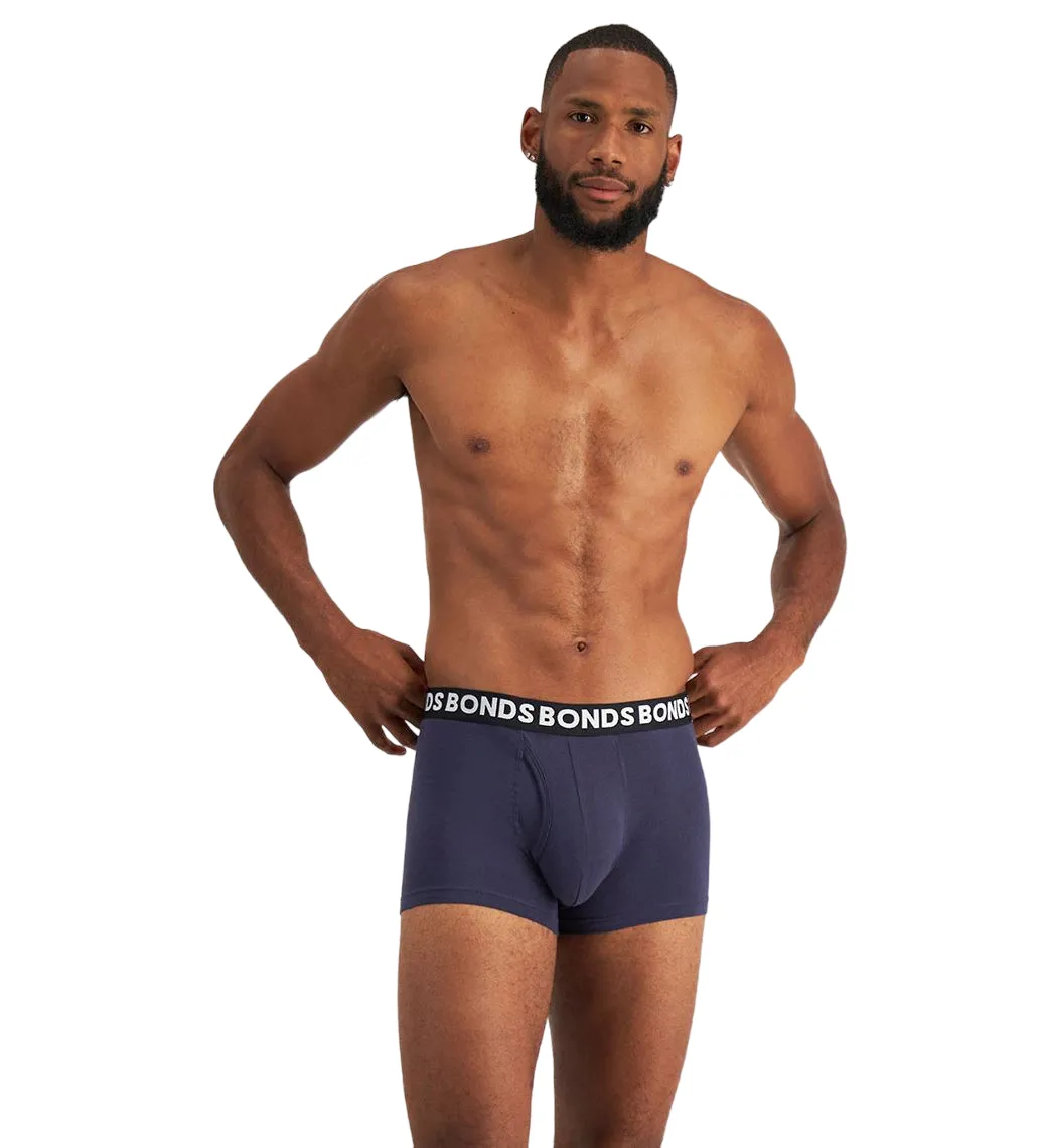 12 X Bonds Mens Everyday Trunks Underwear Black / Navy / Grey Undies