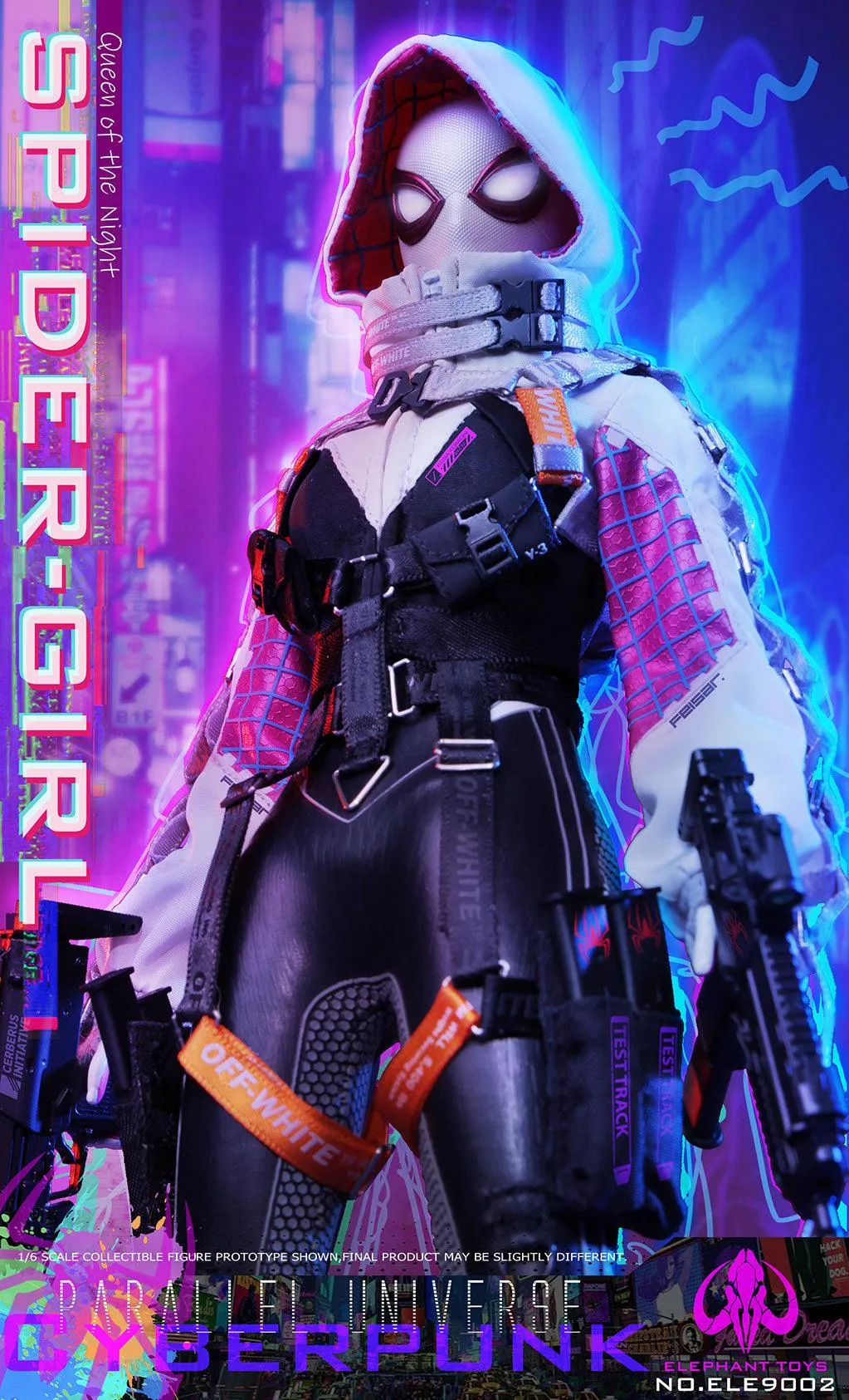 1:6 Cyberpunk Spider-Girl Action Figure