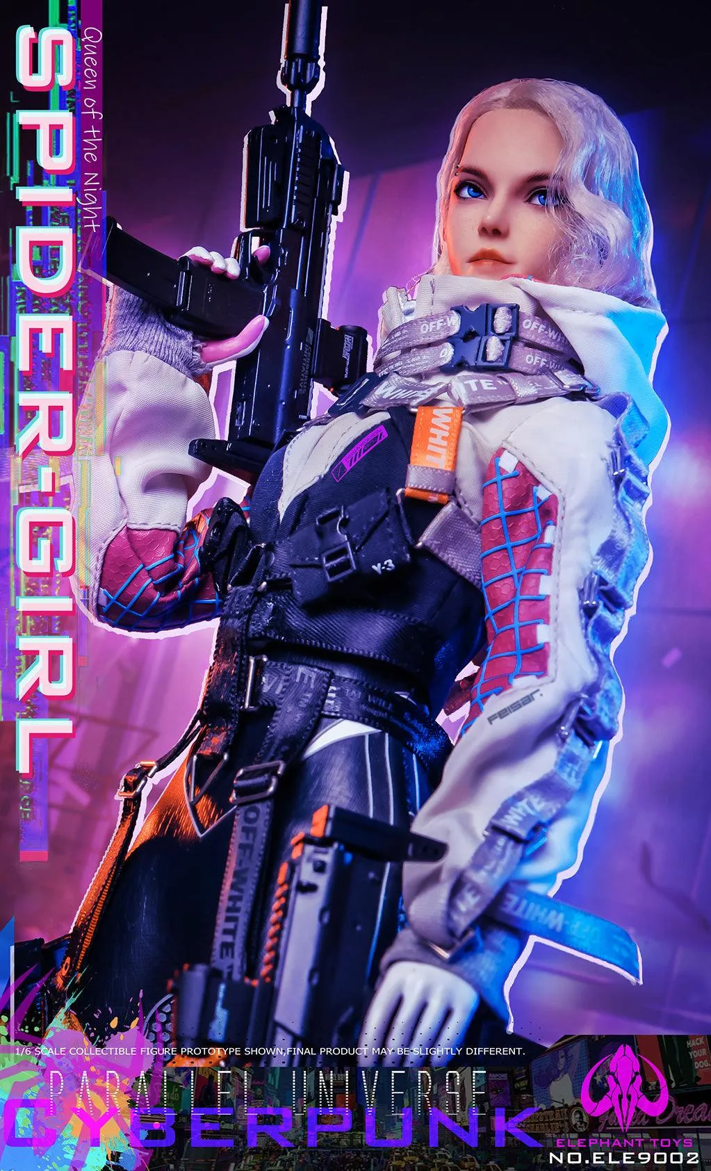 1:6 Cyberpunk Spider-Girl Action Figure