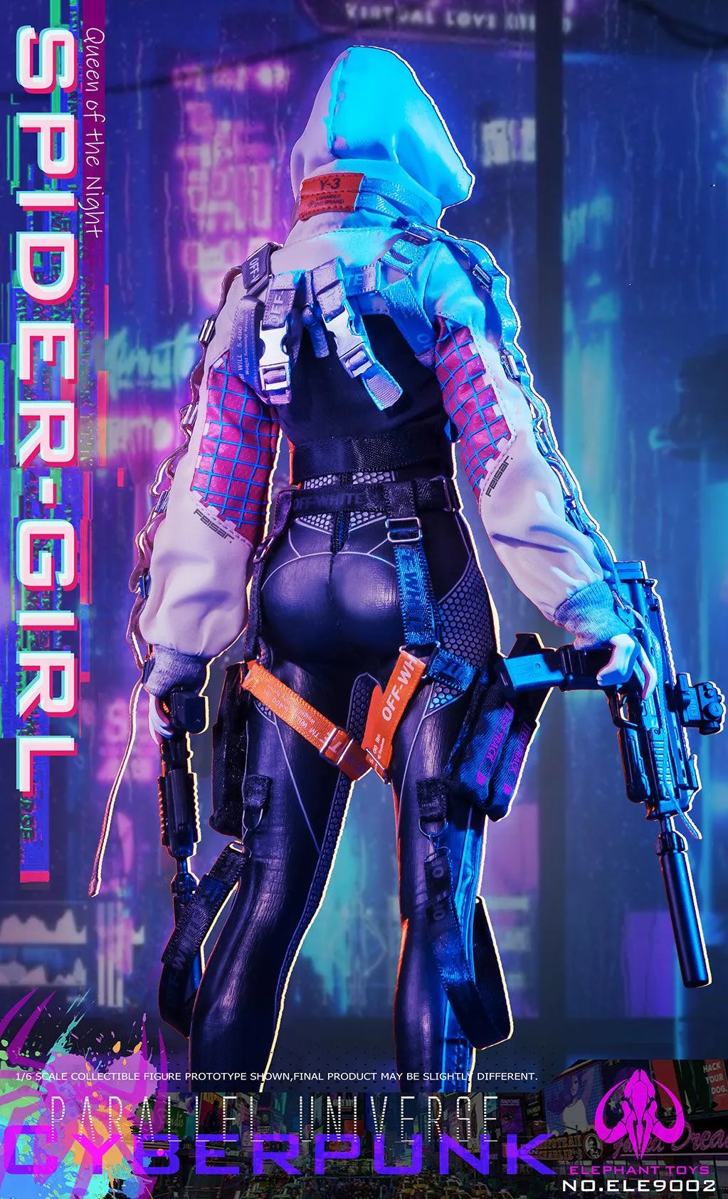 1:6 Cyberpunk Spider-Girl Action Figure