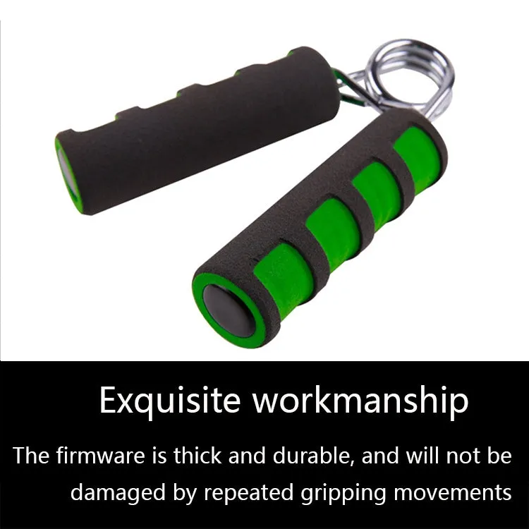 2 PCS Home Fitness Finger Exercise Spring Type A Grip With Foam Handle(Black Green)