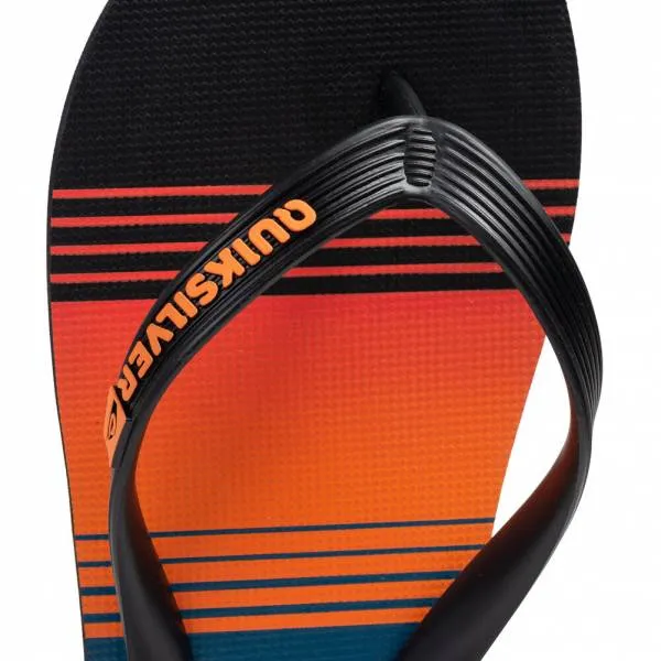 3 x Mens Quicksilver Black/ Orange/ Blue Skyline Java Flip Flops Thongs