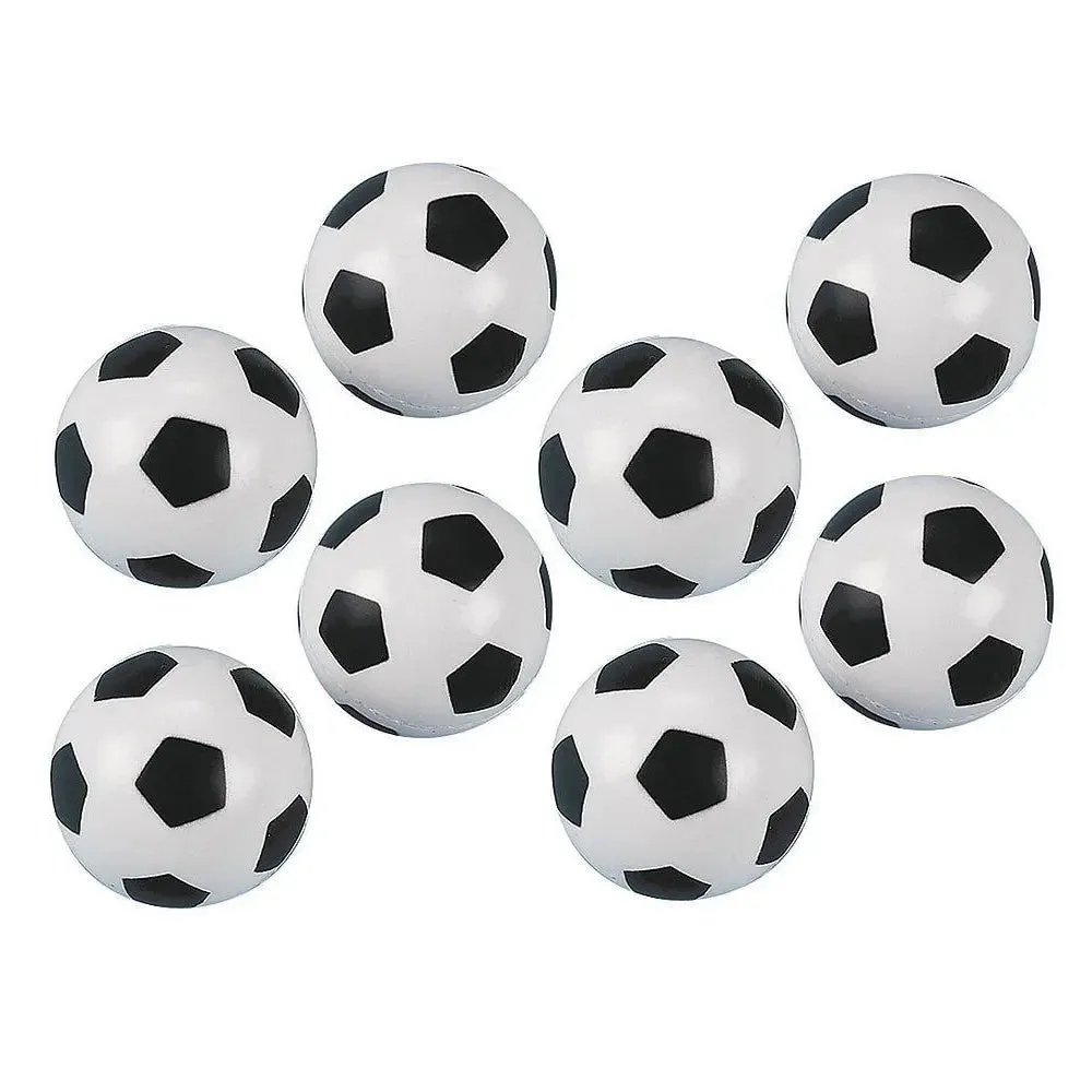 3D Soccer Bouncy Balls - 8 Pkt