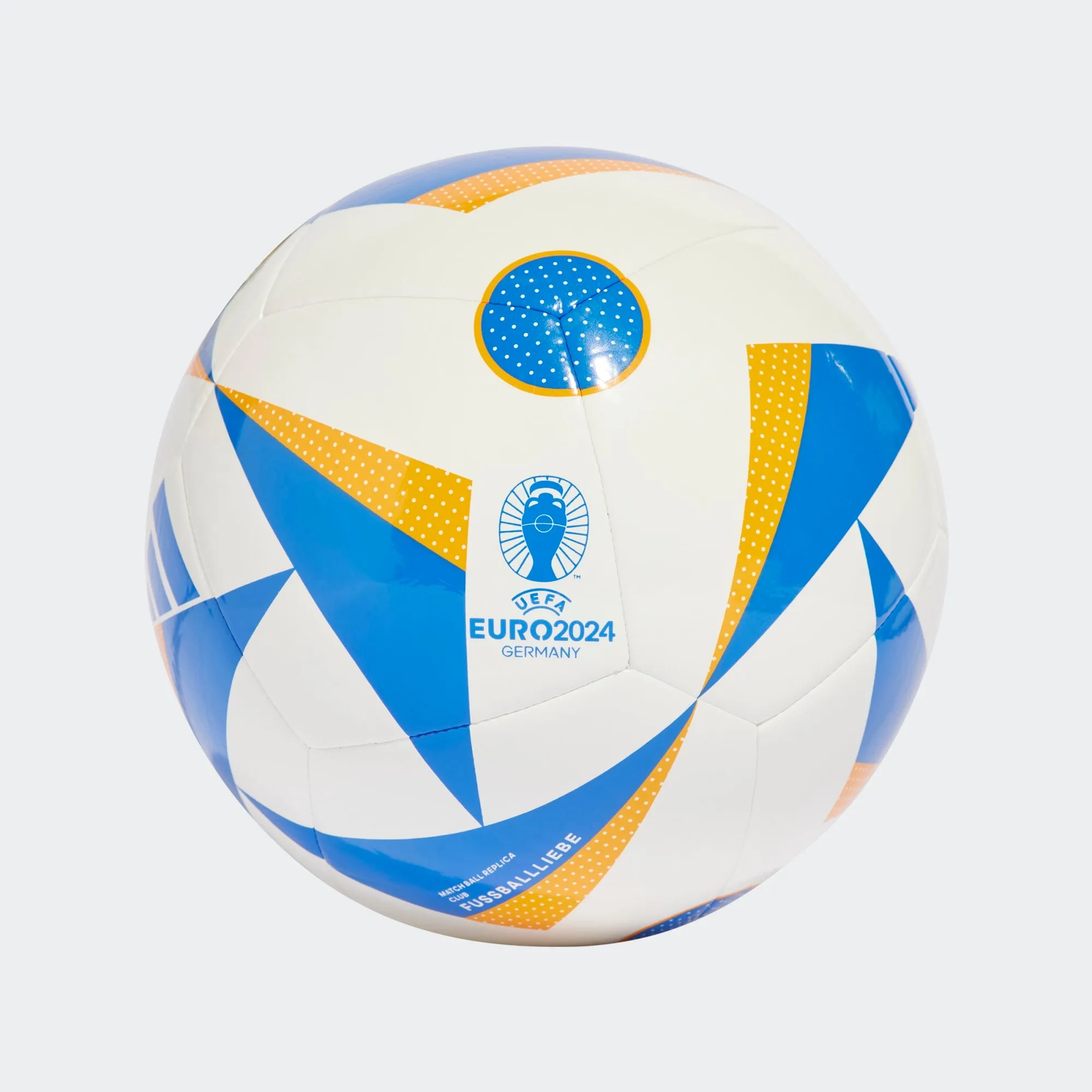 adidas EURO 24 Club Ball- White/Blue/Coral