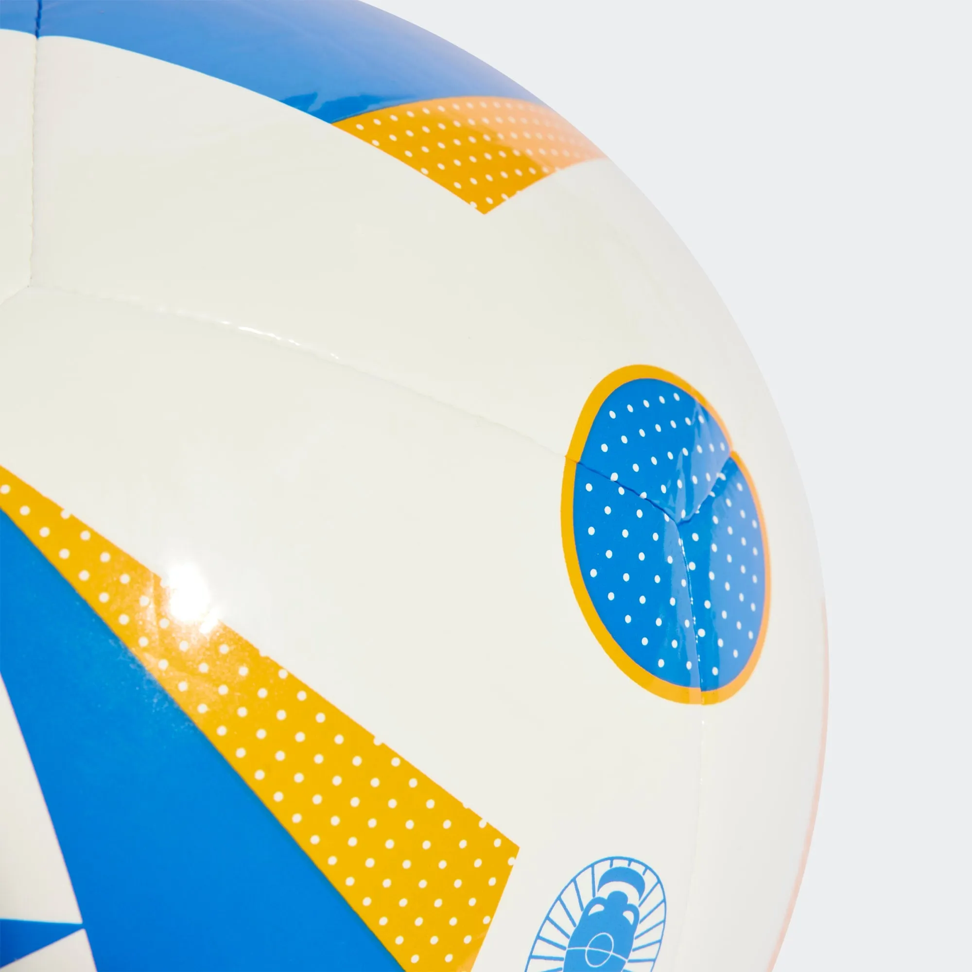 adidas EURO 24 Club Ball- White/Blue/Coral