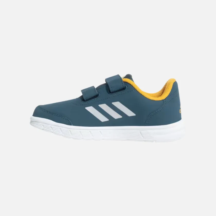 Adidas Fluidstreet 1.0 Kids Unisex Shoes (4-16Year) -Arctic Night/Silver Metallic/Preloved Yellow