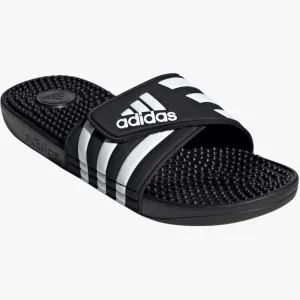 adidas Mens Adissage Slide Blk White