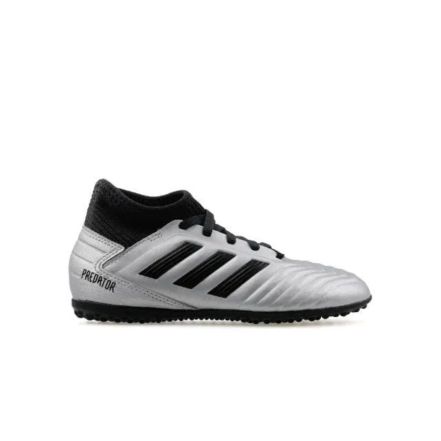 Adidas Predator 19.3 Tf J Ps/Gs-Boys Turf Shoes Silver And Black G25802