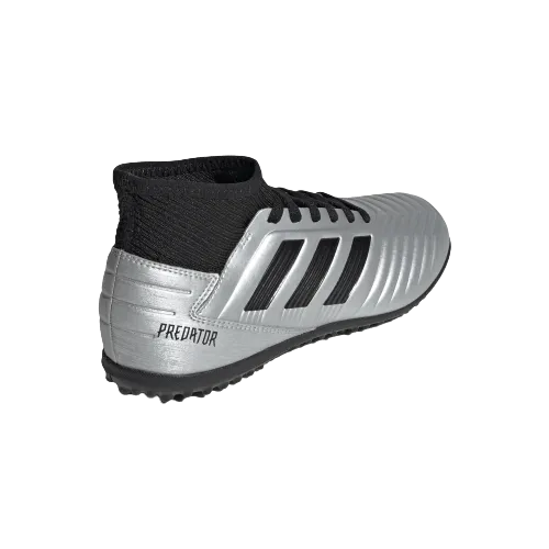 Adidas Predator 19.3 Tf J Ps/Gs-Boys Turf Shoes Silver And Black G25802