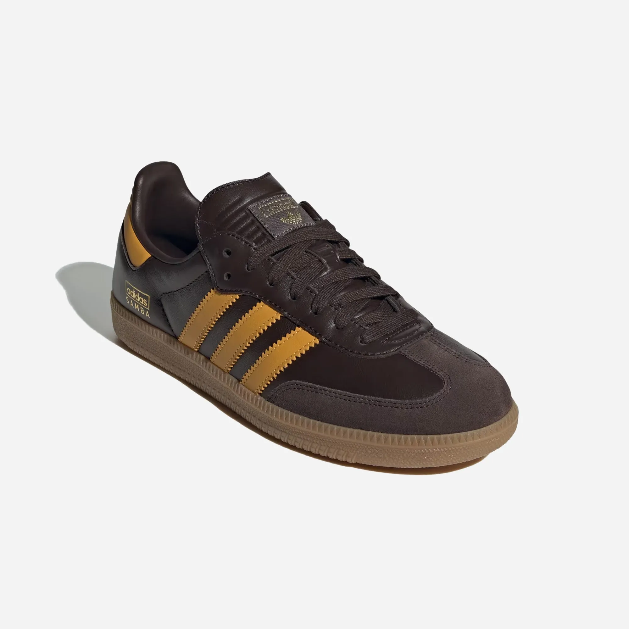 Adidas Samba Shoes Crystal Dark Brown / Preloved Yellow / Gum