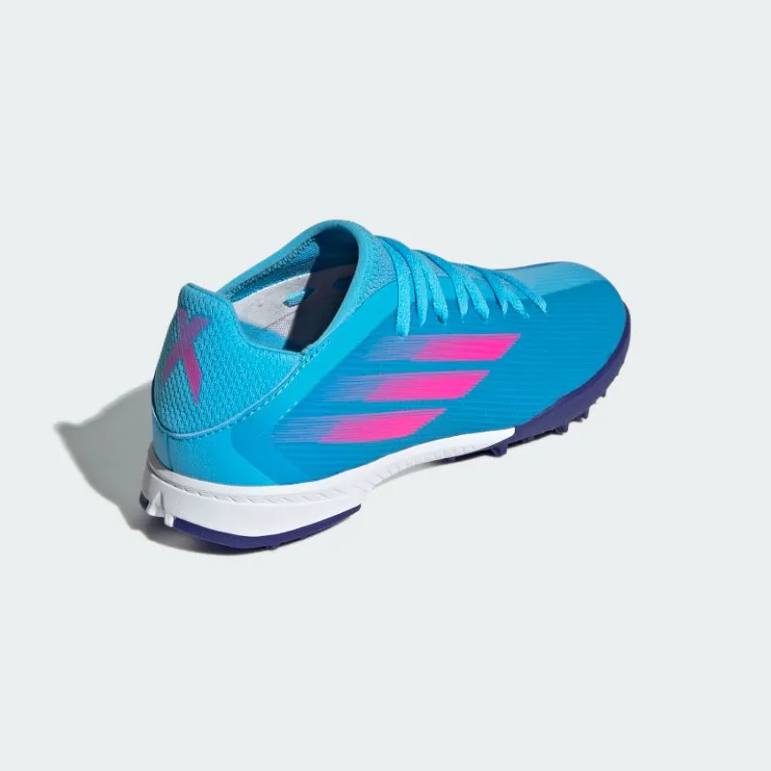 Adidas X Speedflow.3 Turf Kids-Unisex Football Shoes Light Blue