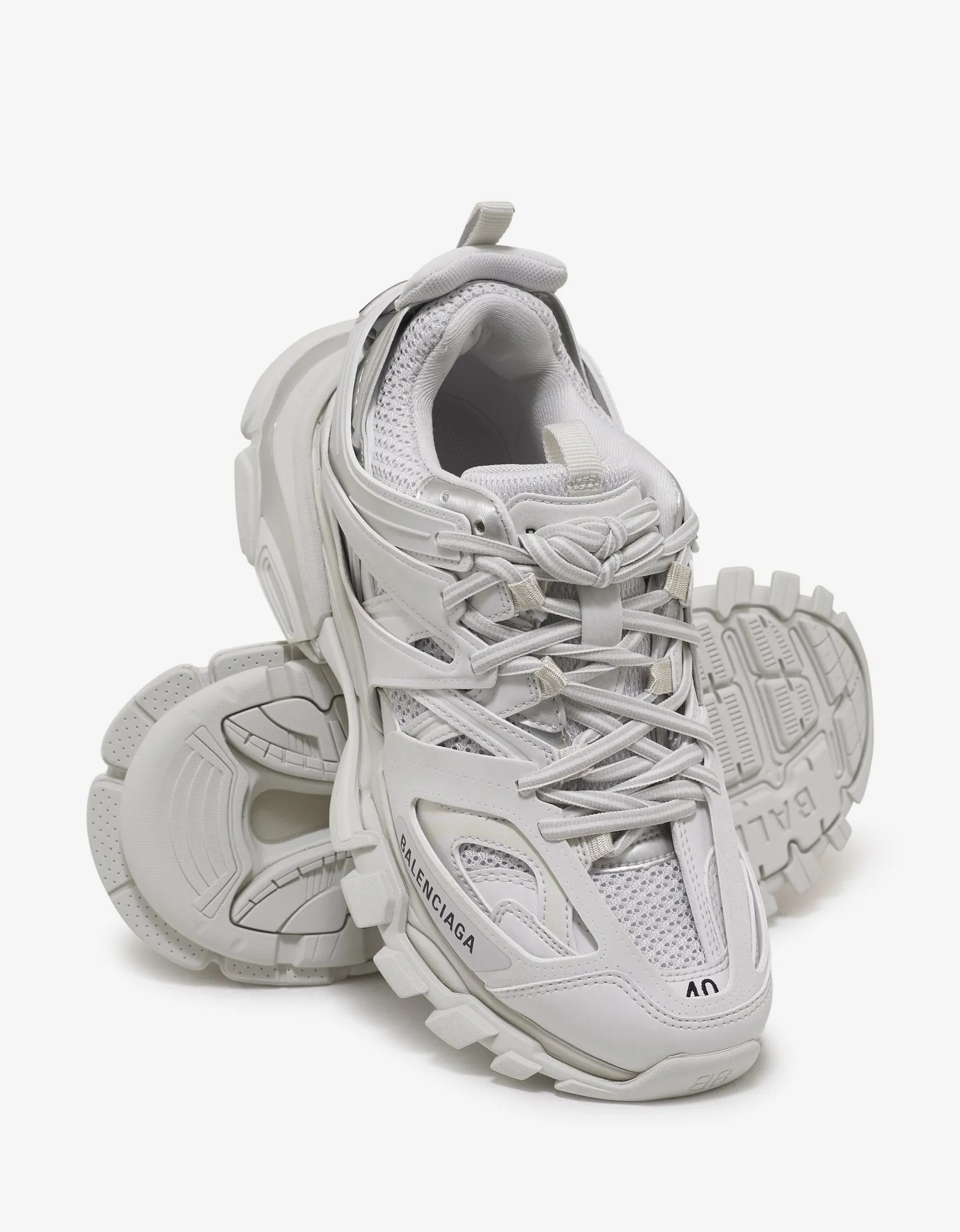 All-White Track Trainers