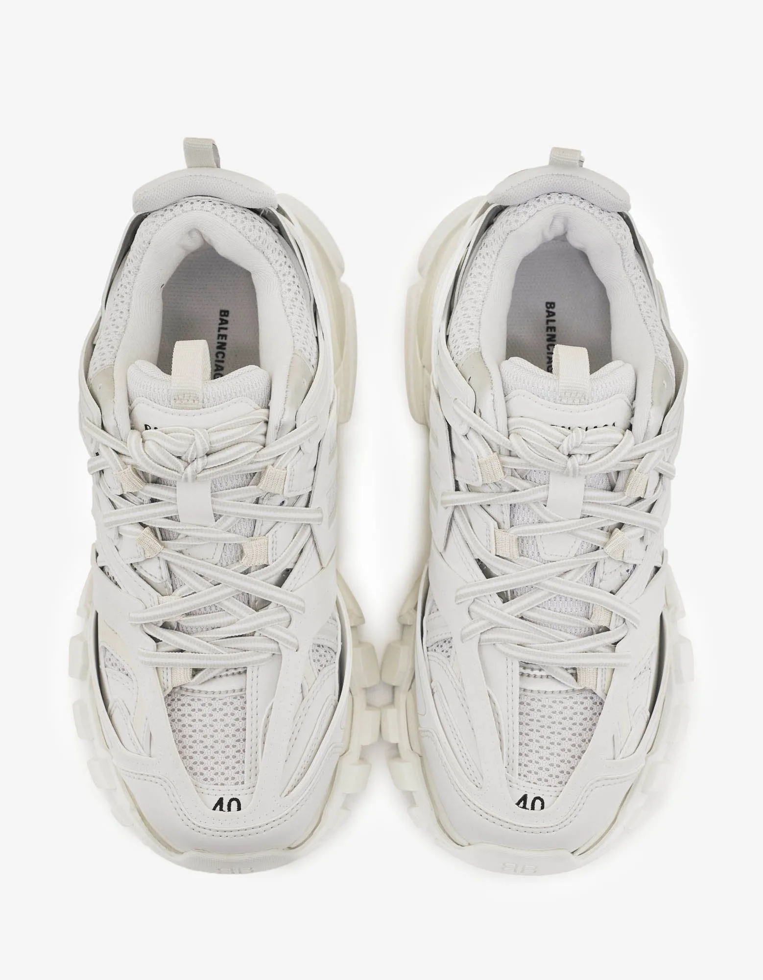 All-White Track Trainers