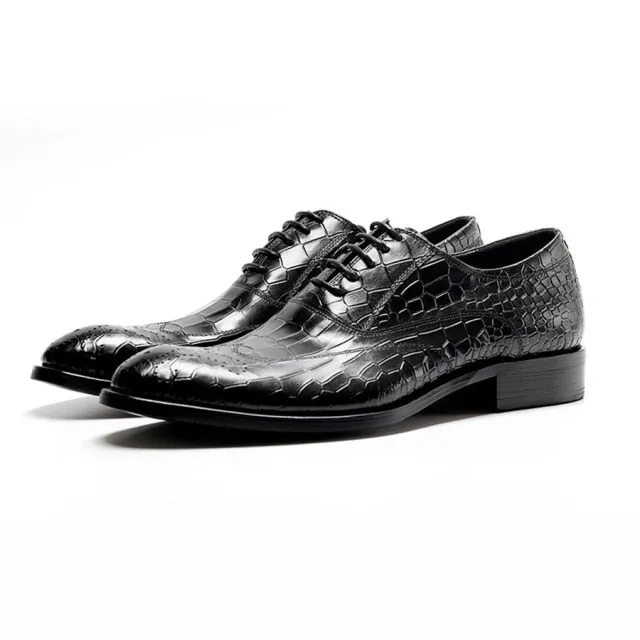 AlliLuxe Classic Lace Up Oxford Dress Shoes