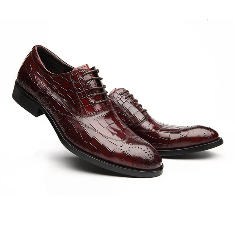 AlliLuxe Classic Lace Up Oxford Dress Shoes