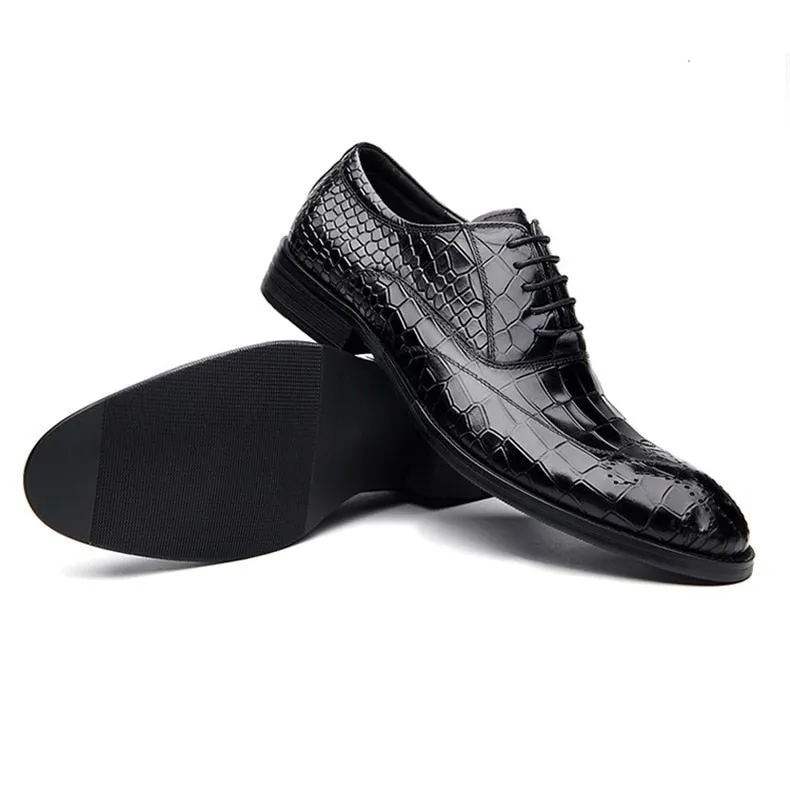 AlliLuxe Classic Lace Up Oxford Dress Shoes