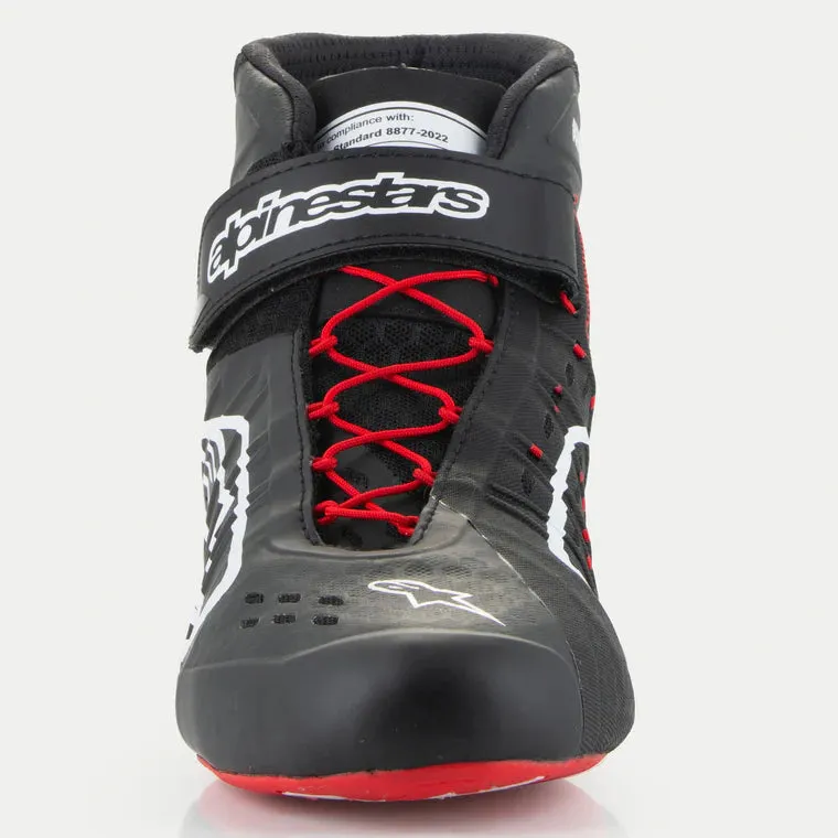 ALPINESTARS 2712124_123_9,5 Karting shoes TECH-1 KX V3 FIA 8877-2022 - Black / White / Red, Size 9,5