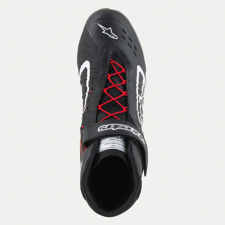 ALPINESTARS 2712124_123_9,5 Karting shoes TECH-1 KX V3 FIA 8877-2022 - Black / White / Red, Size 9,5