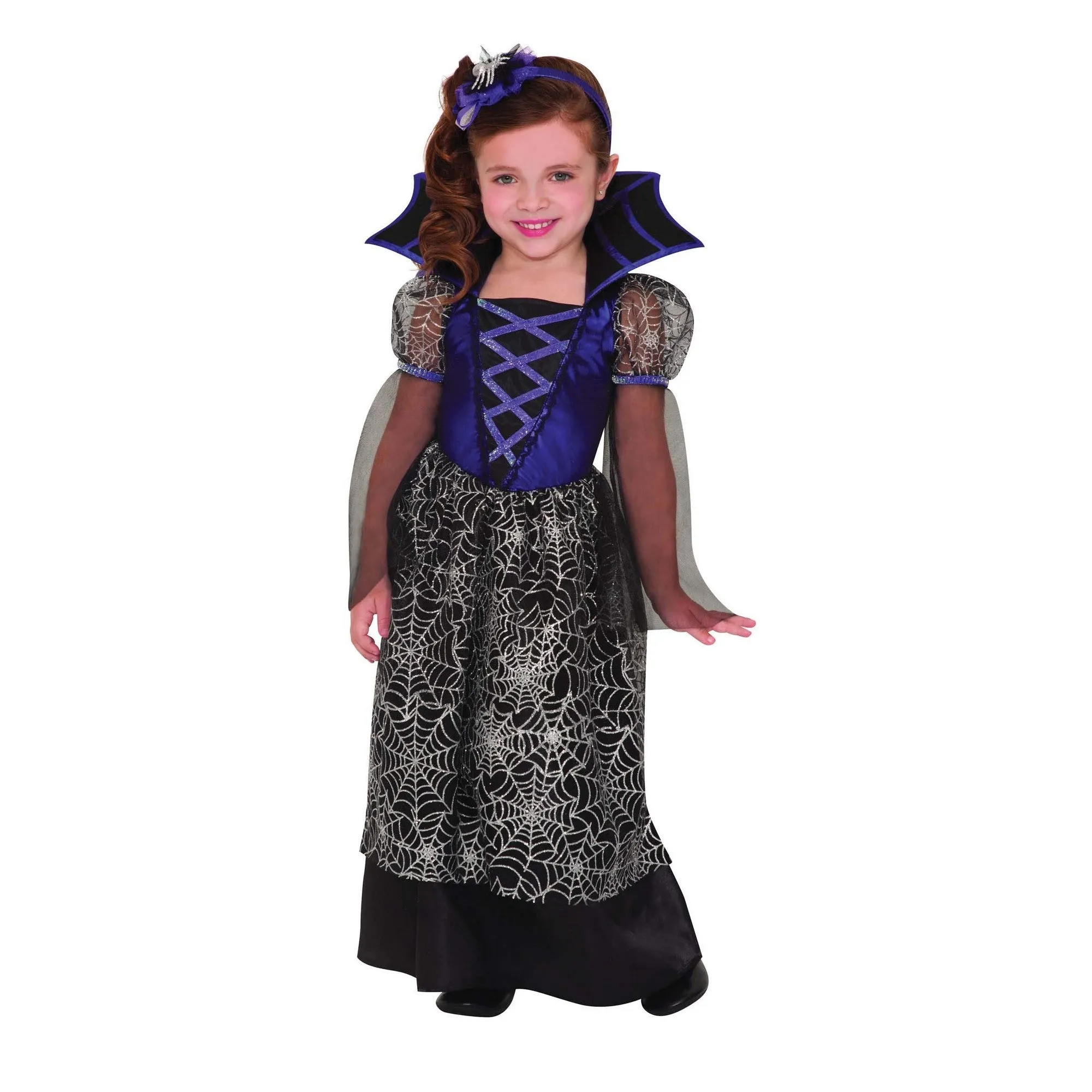 Amscan Girls Miss Wicked Web Costume Dress