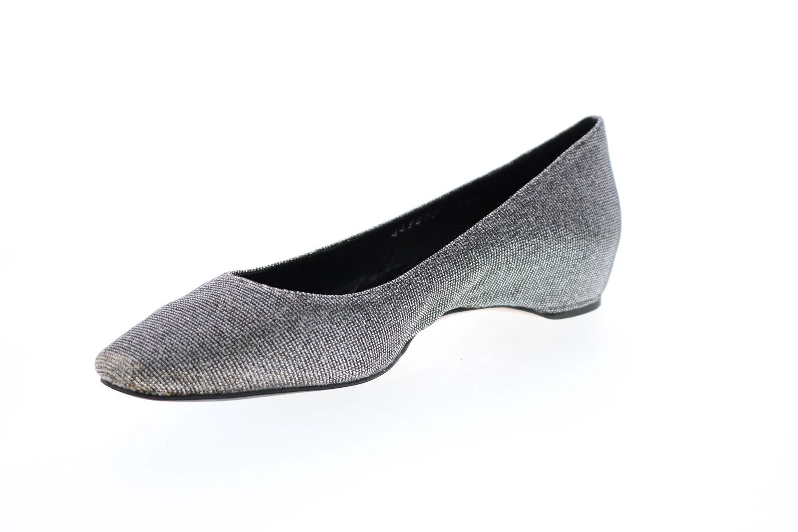 Aquatalia Marcella Glitter 34L3005-MLT Womens Gray Canvas Flats Ballet Shoes