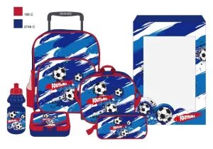 Atlas 5 in 1 Trolley Set 16" Boy Soccer