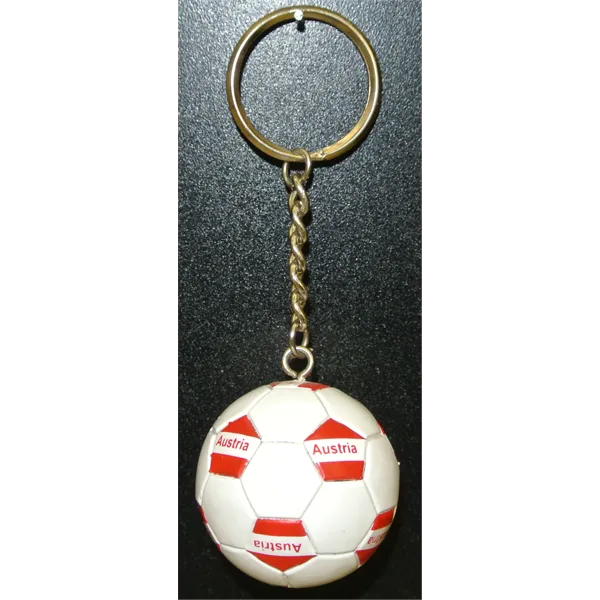 Austria Soccer Ball Metal Key Chain