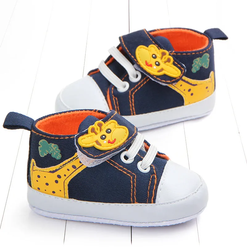 Baby shoes with giraffe pattern Small non-slip toddler shoes