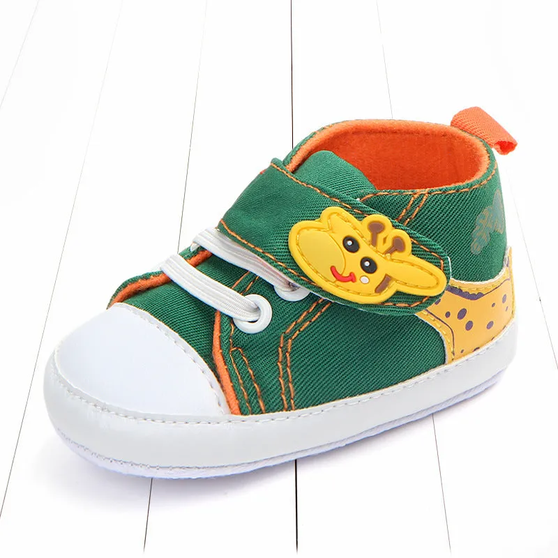 Baby shoes with giraffe pattern Small non-slip toddler shoes