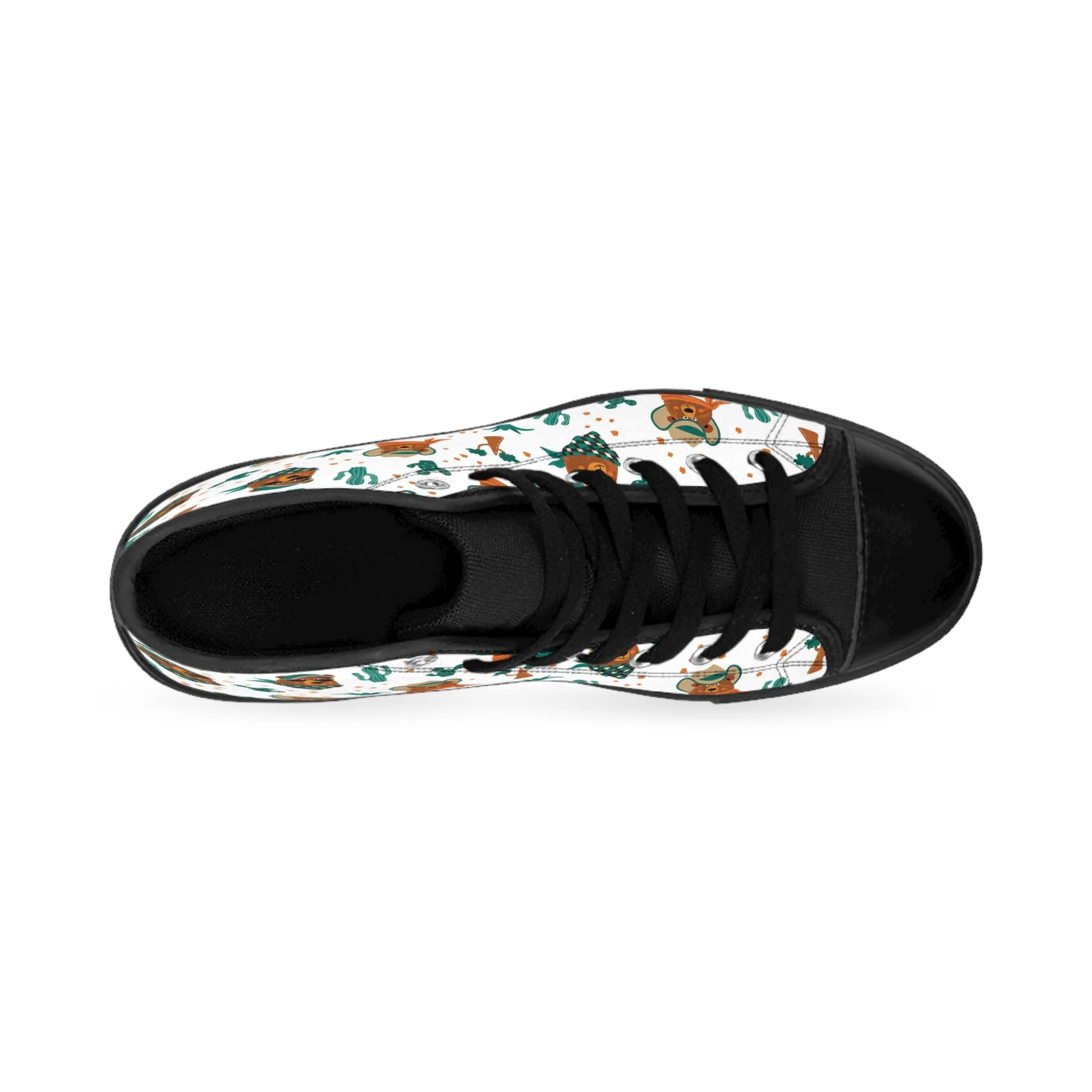 Bear and Cactus Women's Classic Sneakers