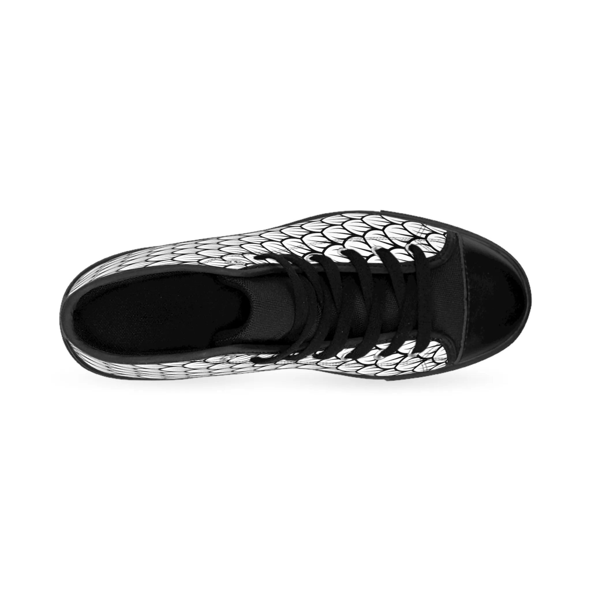 Black Dragon Scales Women's Classic Sneakers