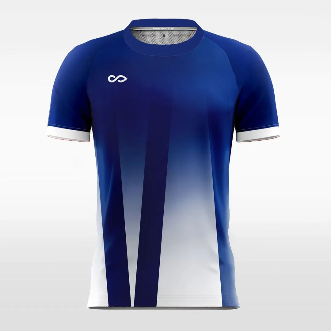 Blue Gradient - Custom Kids Soccer Team Jerseys Striped Design