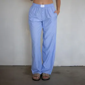 Blue Pinstripe Pants