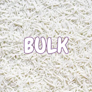 BULK White Jimmies Sprinkles - 1kg