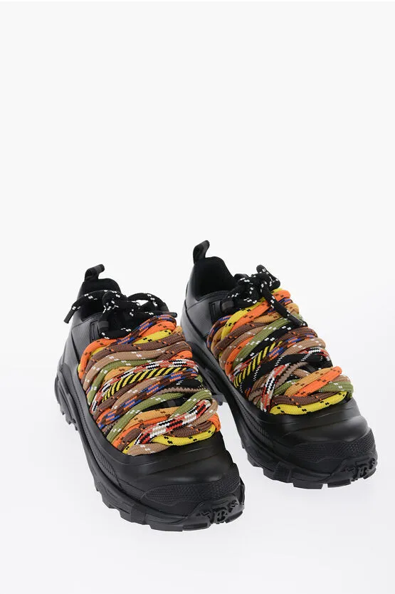 Burberry Chunky Sneakers With Decorative Mountain Laces