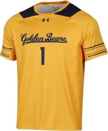 Cal Golden Bears Under Armour Steeltown Gold HeatGear #1 Soccer Jersey