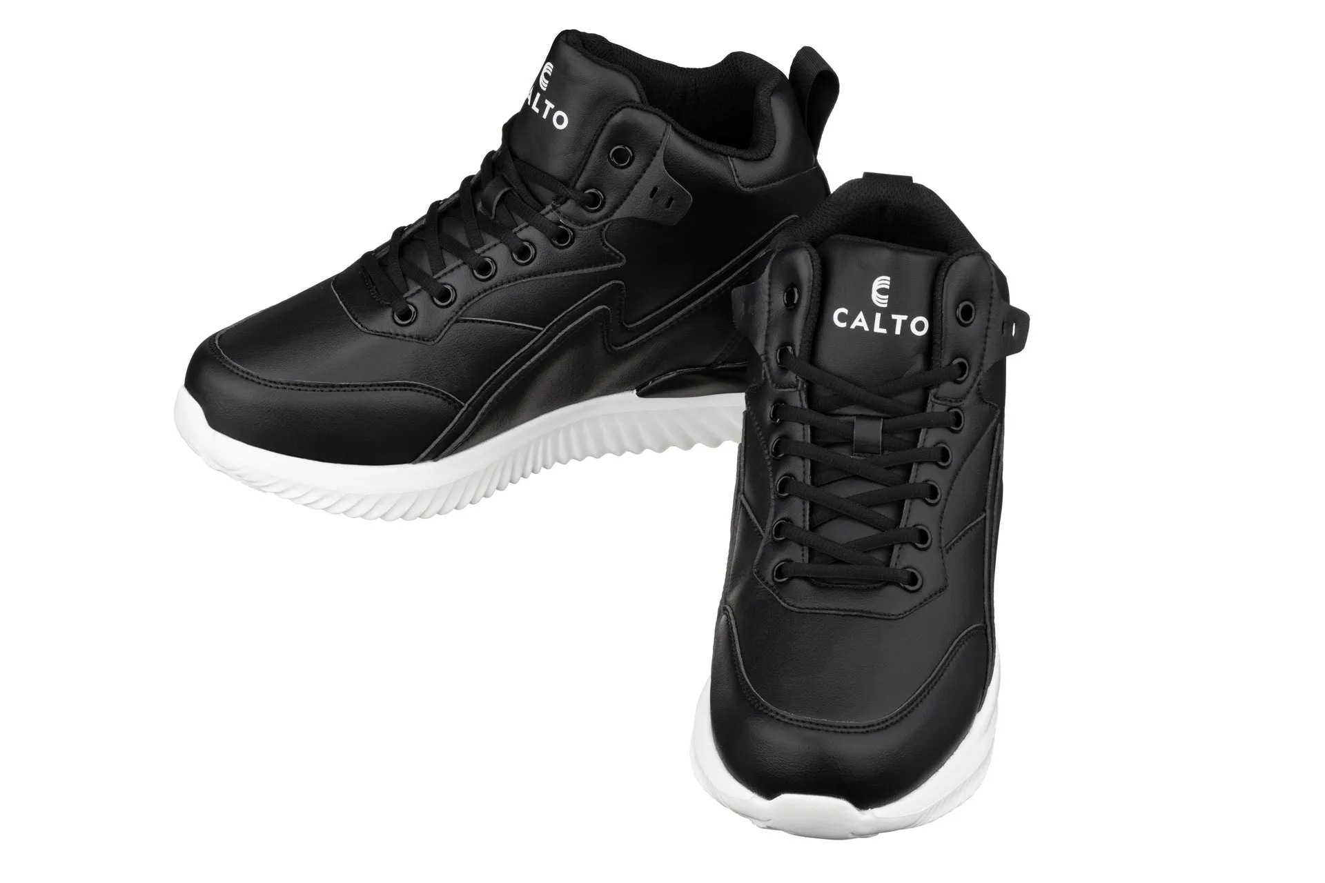 CALTO - S3060 - 4 Inches Taller (Black) - Lightweight Sneakers