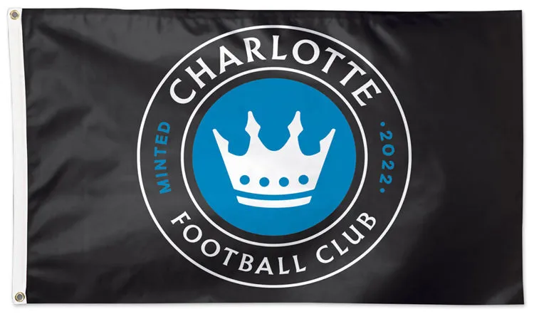 Charlotte FC Football Club Official MLS Soccer DELUXE 3' x 5' Flag - Wincraft Inc.