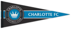 Charlotte FC Football Club Official MLS Soccer Team Premium Felt Pennant - Wincraft Inc.