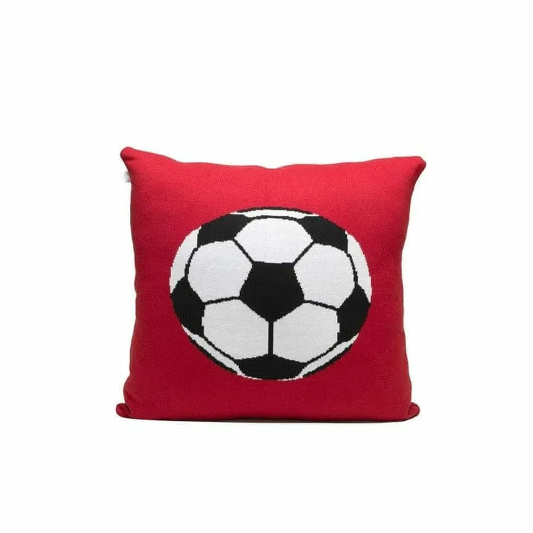 Cherry Soccer Ball Pillow