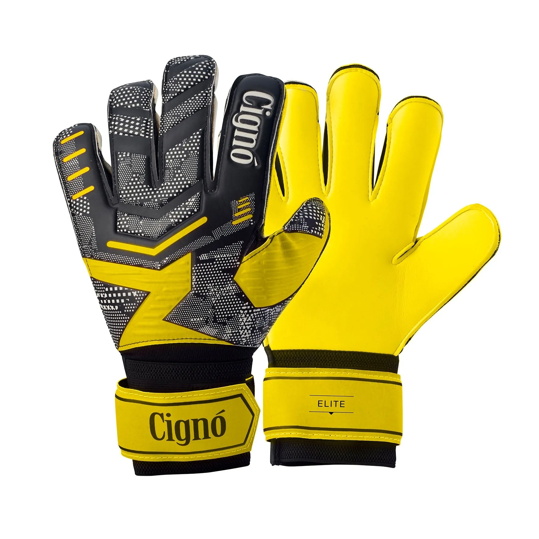 CIGNO ELITE GOALKEEPER GLOVE - YELLOW/BACK