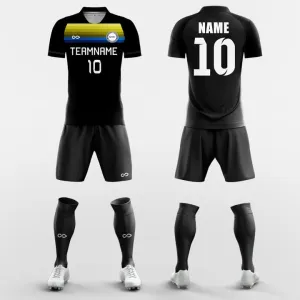 Classic Black - Custom Soccer Jerseys Kit Sublimated Design