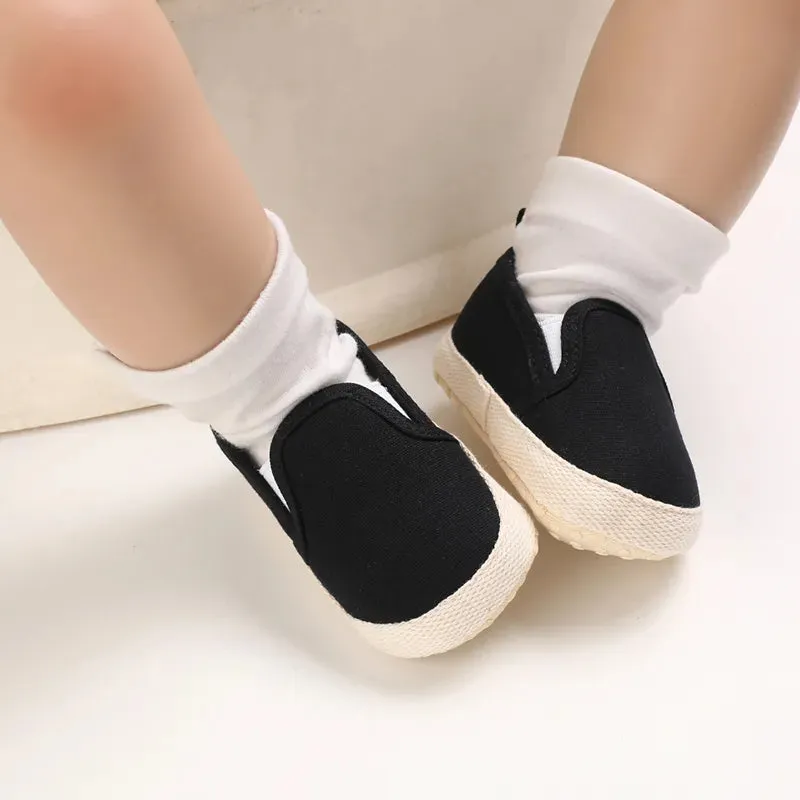 Classic Canvas Sneakers for Boys and Girls Great First Walking Shoes (0-18M)