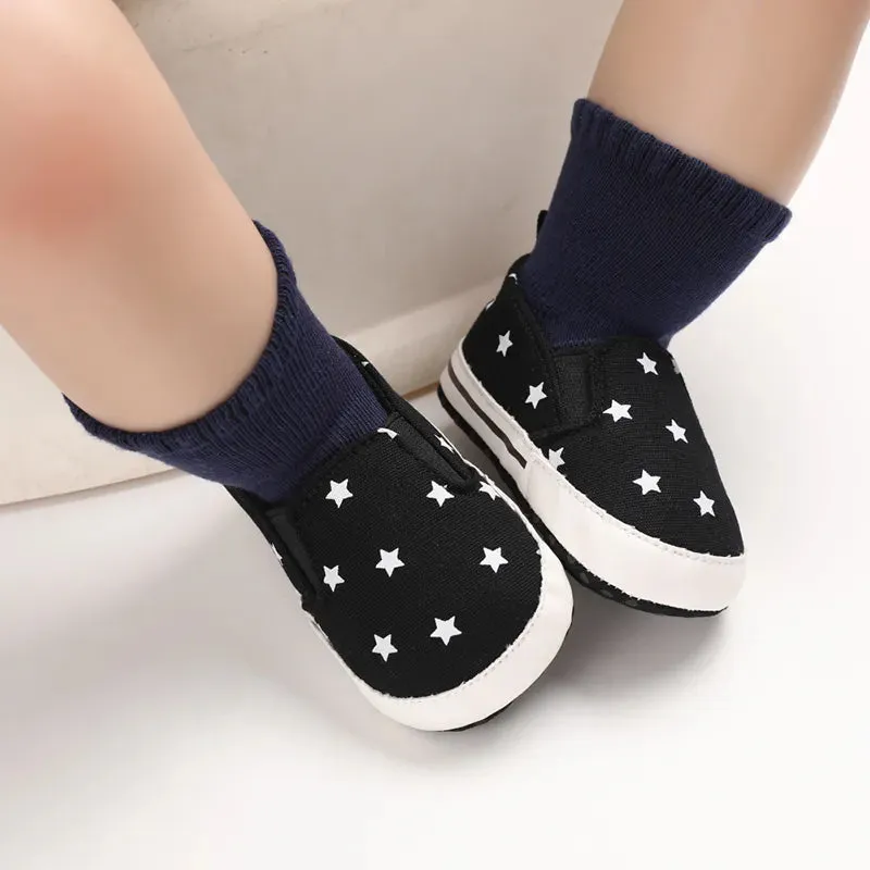 Classic Canvas Sneakers for Boys and Girls Great First Walking Shoes (0-18M)