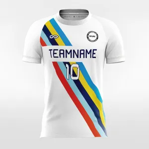 Cool Rainbow - Women Custom Soccer Jerseys White Design