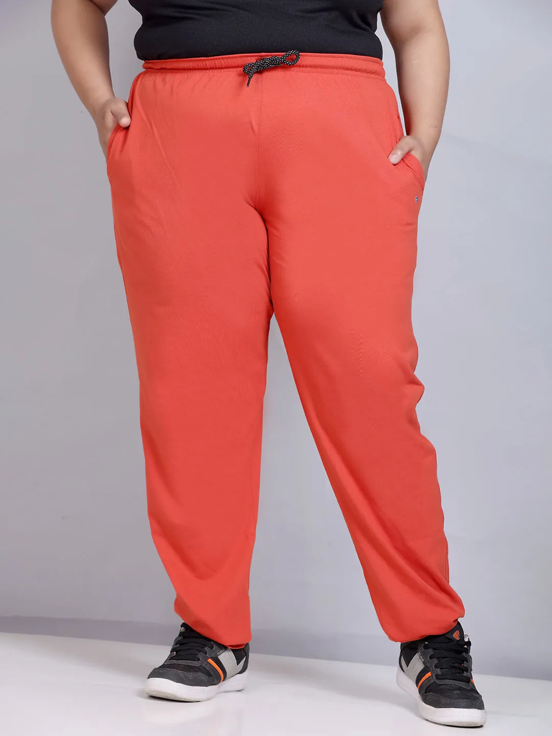 Cotton Track Pants For Women Pack of 3 (Grey, Tangy Orange & Sky)