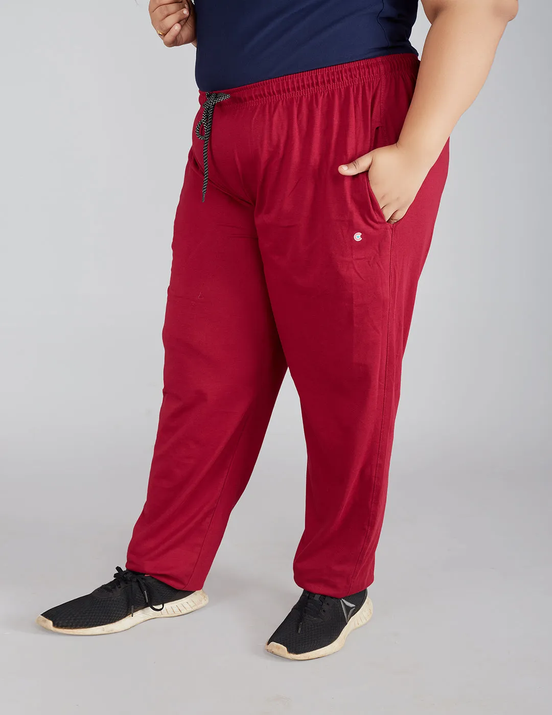 Cotton Track Pants For Women - Plum