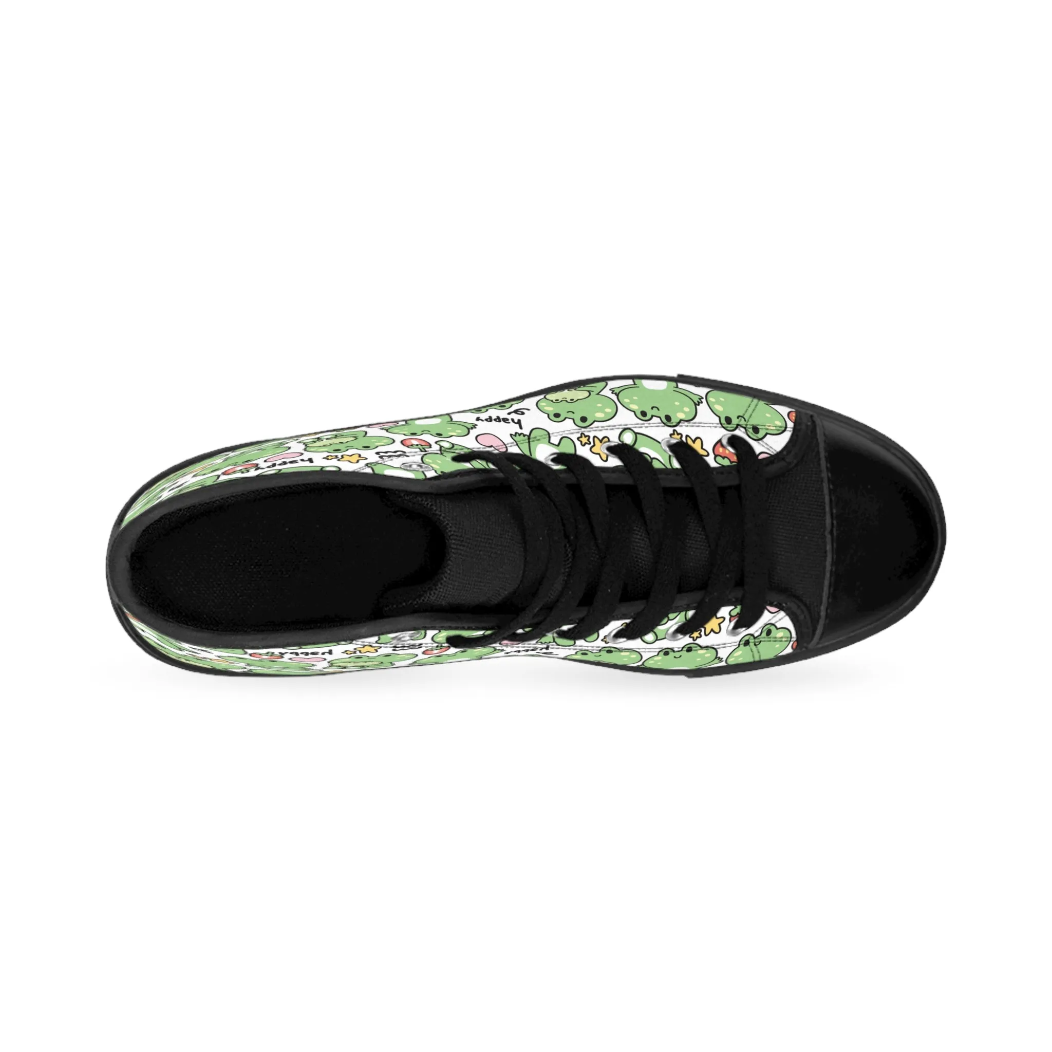 Cute Frog Pattern Women's Classic Sneakers