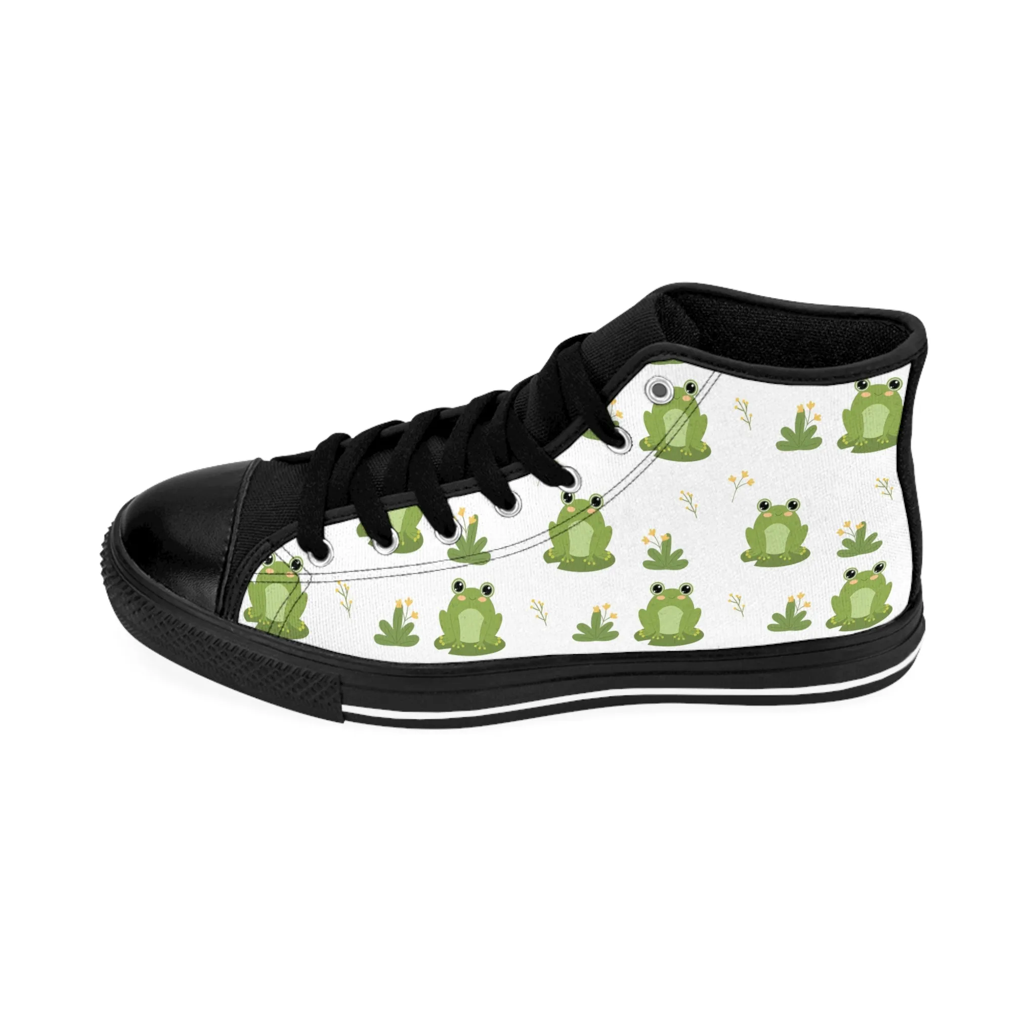 Cute Frogs in Nature Women's Classic Sneakers