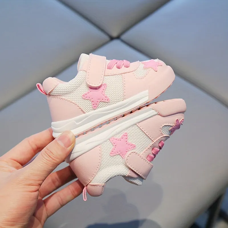 Cute Star Mesh Sneakers - Ultra-Breathable, Slip-Resistant, Perfect for Active Baby Boys - Low-Top, Ideal for Spring and Autumn Outdoor Play, Walking, and Running